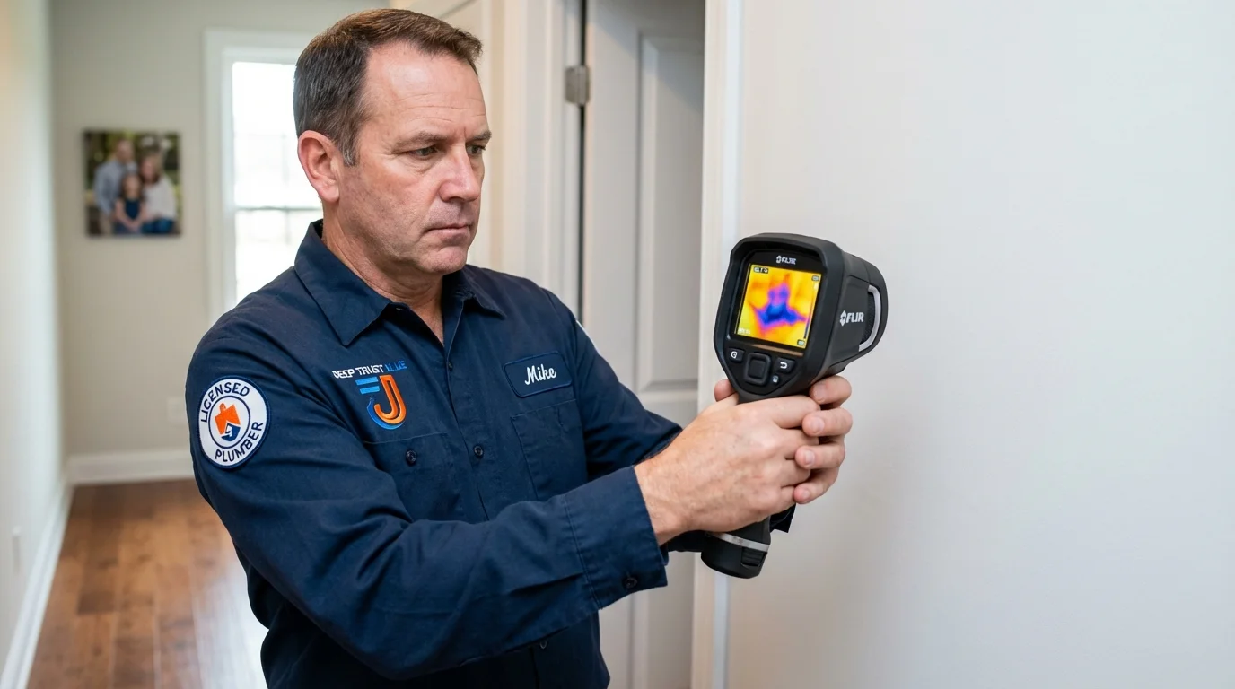 Thermal imaging leak detection by Johns Plumbing LLC in Park Ridge